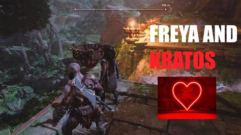 FREYA LIKES KRATOS KRATOS AND FREYA ROMANCE SCENE God Of War