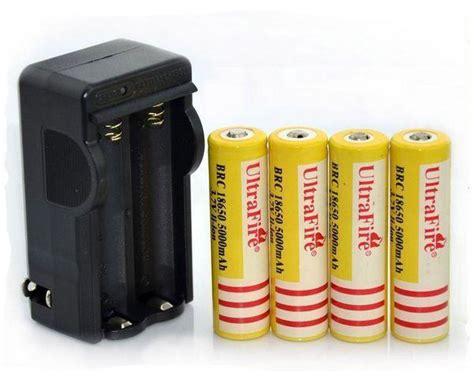 Ultra Fire 18650 37v 5000mah Lithium Rechargeable Battery Yellow