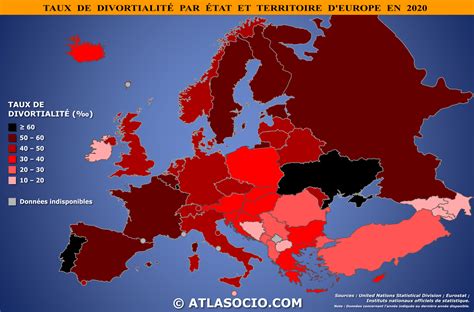 Carte Du Monde Taux De Divortialit Par Tat Atlasocio