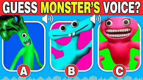 Guess The Monsters Voice 12 Garten Of Banban 4 Joking Jessy Tall Victor Jumbo Josie