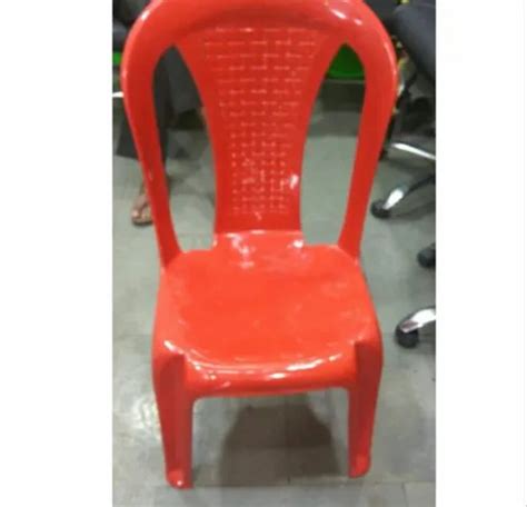 For Home Red Armless Plastic Chair At Rs In Pune Id