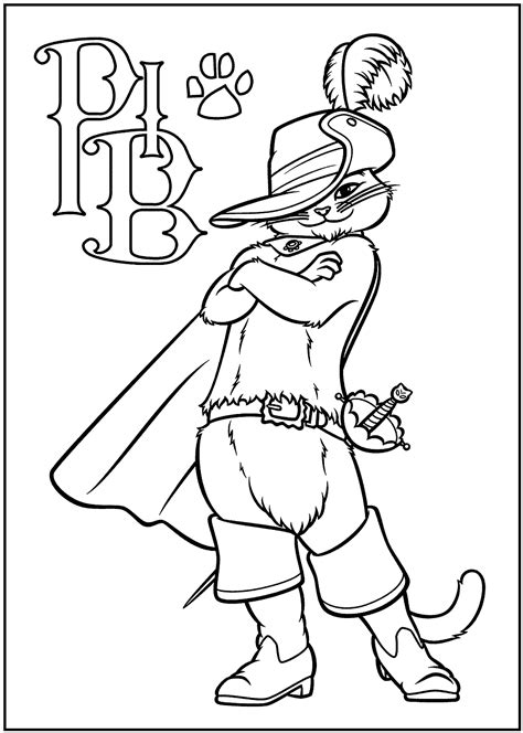 Puss In Boots Coloring And Activity Pages Coloring Pages