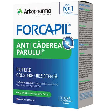 Forcapil Anti Caderea Parului Forcapil Verde 30 Comprimate