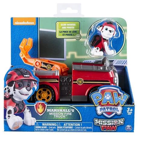 Paw Patrol Mission V Hicule De Base De Camion De Pompier De Paw