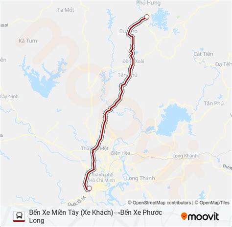 Xe Khách Thành Công Route Schedules Stops And Maps Bến Xe Miền Tây Xe Khách‎→bến Xe Phước