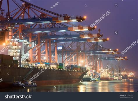 7,919 Cargo Ship Containers Port Night Images, Stock Photos & Vectors ...