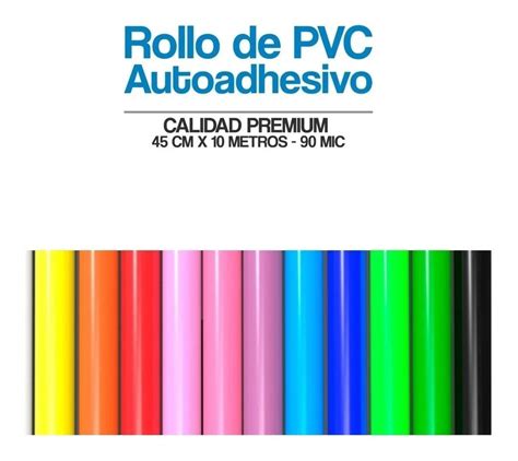 Papel Contact Autoadhesivo Colores Lisos Rollo De X Mts