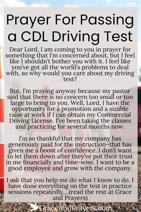 4 Effective Prayers For Passing A Driving Test Grace And Prayers