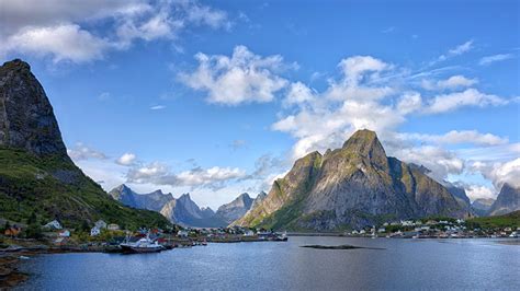 Fondos De Pantalla X Noruega Islas Lofoten Monta As Cielo Reine