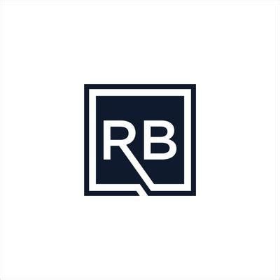 RB R B Letter Logo Design With Swoosh And Black Lines 5037078 Vector