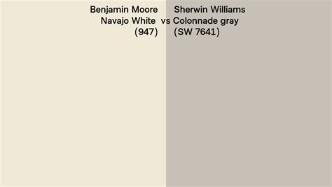 Benjamin Moore Navajo White Vs Sherwin Williams Colonnade Gray