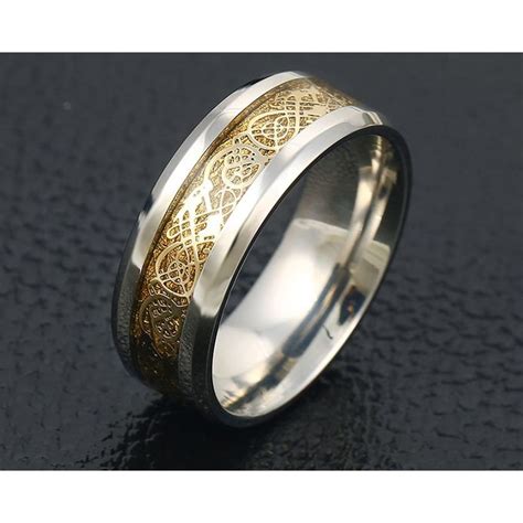 Generic Bague Royal de luxe Homme pour mariage/ amoureux en acier inoxydable très chic-Stainless ...