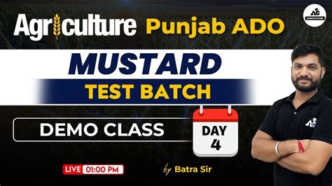 Punjab Ado Preparation Mustard Test Day By Batra Sir