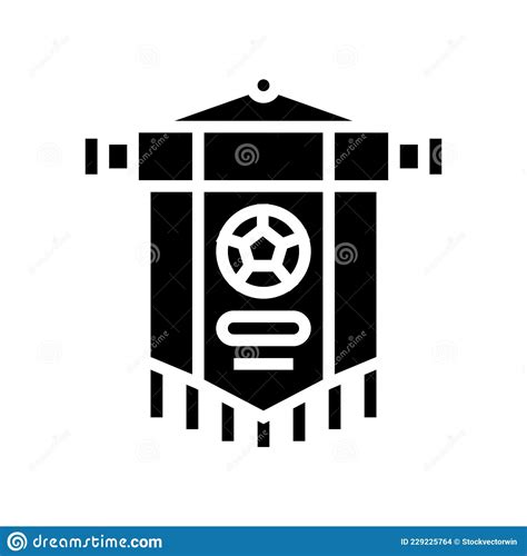 Club Soccer Glyph Icon Vector Illustration Stock Vector Illustration