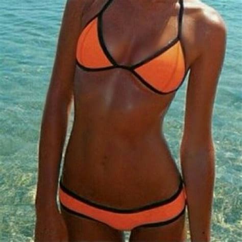 Triangl Swimwear Swim Triangl Bikini Neon Orange Poshmark