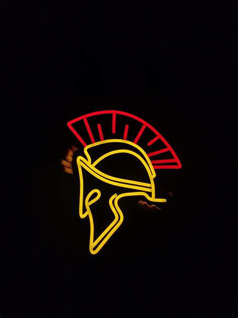 Spartan Warrion Neon Sign Roman Warrion Neon Light Sparta