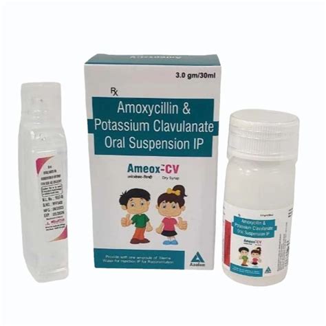 Ameox Cv Amoxycillin Potassium Clavulanate Oral Suspension Strength