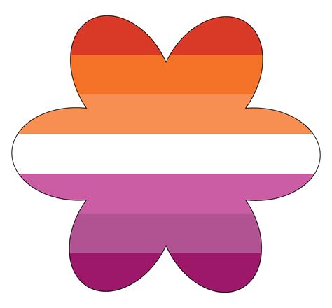 Lesbian Flag Illustration Lesbian Pride Flag Icon 12693261 Vector Art