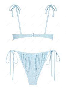 Rabatt Zaful Frauen Gebundenes Bikini Set In Hellblau