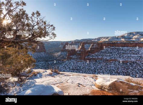 Colorado Nation Monument Winter Sunrise Stock Photo - Alamy