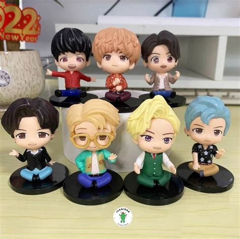 Funko POP KPOP BTS Keychains Action Figures Bundle Lot Set Of 7