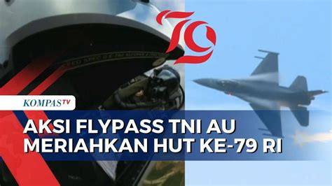 Keren Begini Aksi Flypass TNI AU Hiasi Langit IKN Saat HUT Ke 79 RI