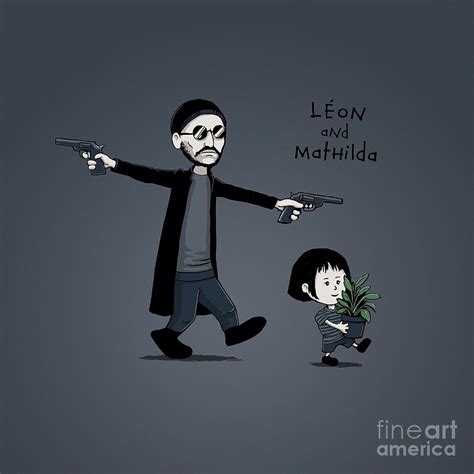 Leon and Mathilda Painting by Damien Adams | Fine Art America