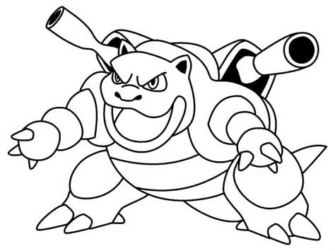 Desenhos de Pokémon Blastoise 3 para Colorir e Imprimir ColorirOnline