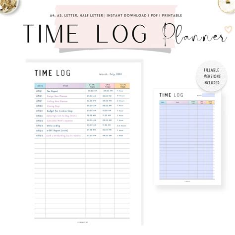 Time Management Planner Printable – mrsneat