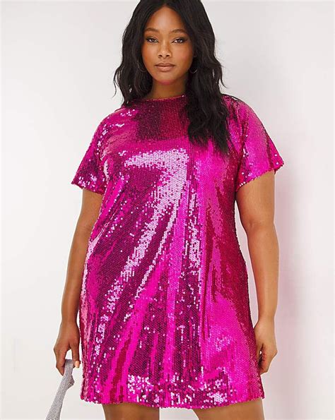 Be The Life Of The Party In Our Oversized Sequin T Shirt Dress A Comfy T Shirt Style With All