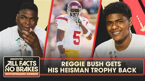 Reggie Bush Gets His Heisman Trophy Back Usc Legend Keyshawn Johnson