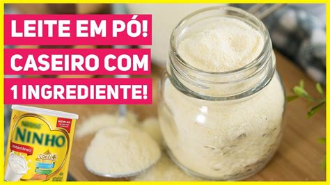 FAÇA LEITE EM PÓ CASEIRO SÓ 1 INGREDIENTE Como Fazer Leite Ninho