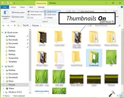 How To Show Hide Thumbnails In Windows 10