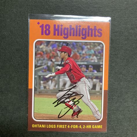 2019 Topps 大谷翔平 Archives プリントサイン Angels 日本ハムシングルカード｜売買されたオークション情報