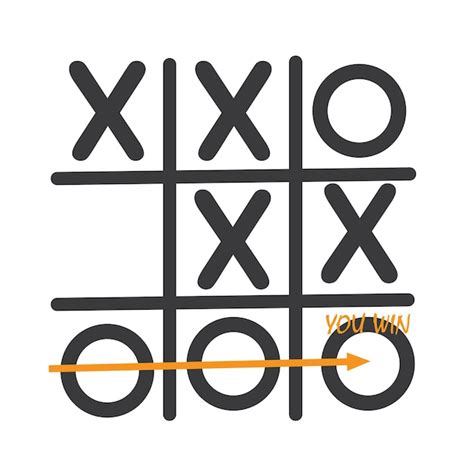 Tic Tac Toe Spiel Vektor Illustration Icon Template Design Premium Vektor