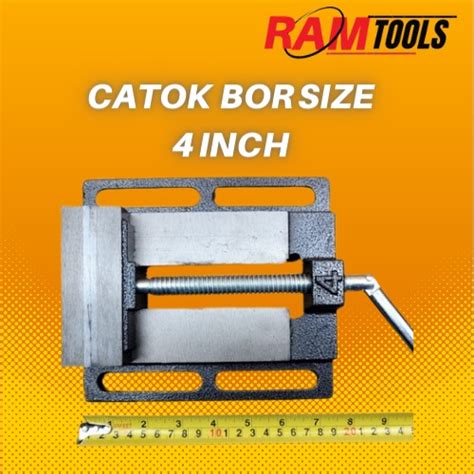 Jual Catok Ragum Tanggem Bor Duduk 4 100mm Shopee Indonesia