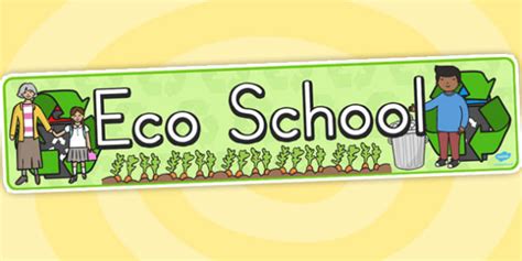 Free Eco School Display Banner Teacher Made