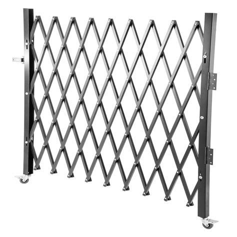 Vevor Single Folding Security Gate In W X In H Steel Accordion