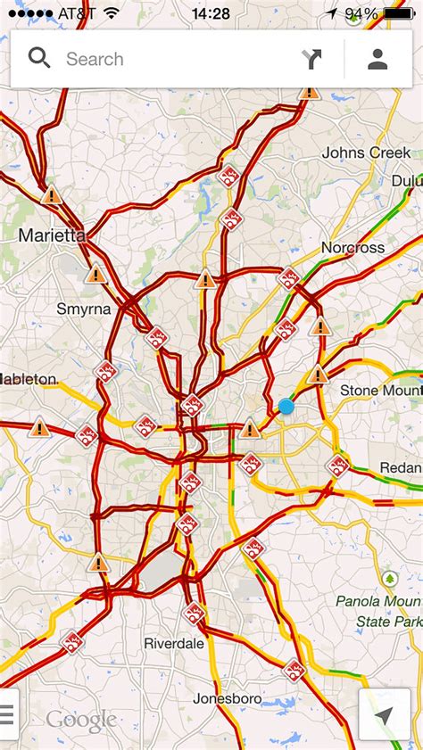 Atlanta Traffic Map Google - Goldie Georgeanna