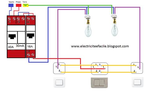 Schema De Cablage Du Double Allumage Va Et Vient Sch Ma Lectrique