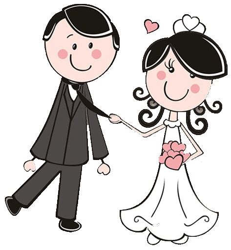 Dibujos Clipart Digi Stamps Wedding Novios Boda Dibujos Boda