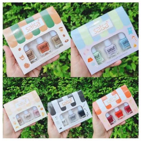 Jual SALSA PEEL POLISH KUTEK PEEL OFF KLUPAS HALAL ISI 3 Shopee