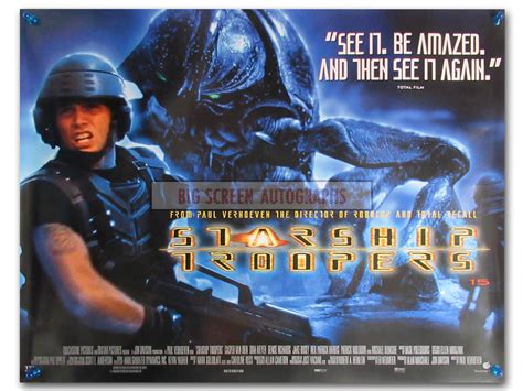 Starship Troopers quad poster V2 | Big Screen Autographs