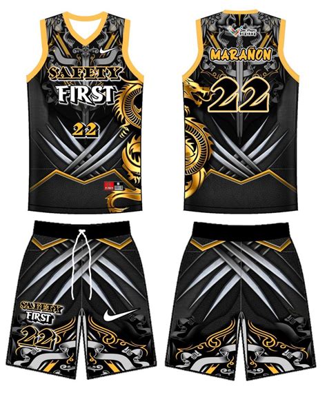 Yellow Gold Black Basketball Jersey Layout Cool Basketball Jerseys