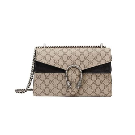 GUCCI Série Dionysus petit sac à bandoulière GG en toile avec cuir