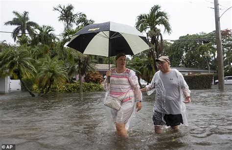 Devastating Dangerous Rainfall And Flooding Swamp Streets In Florida As Desantis Declares State