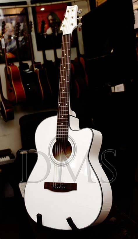 Ashton Ajr 39 Acoustic Guitar White Ashton Ajr 39 Acoustic Guitar