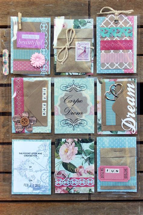 The Art Of Scrapbooking Is The Art Of Living Pocket Pal Letters