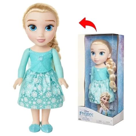 Boneca Elsa Viagem Articulada 34cm Filme Frozen Disney Mimo Toys 6485