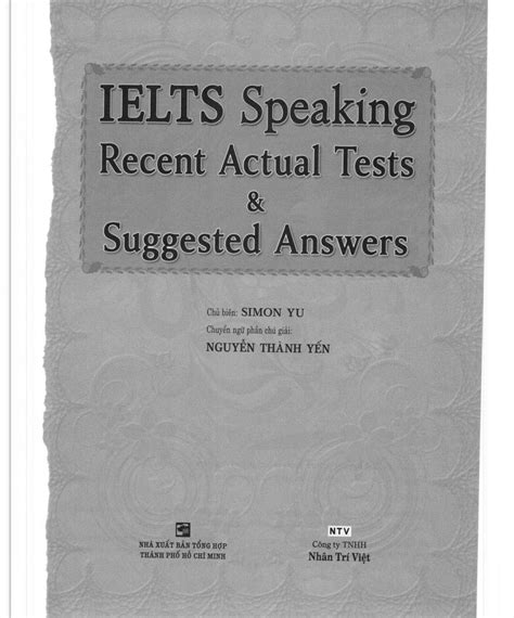 IELTS Speaking Recent Actual Tests Suggested Answers Page 218 219